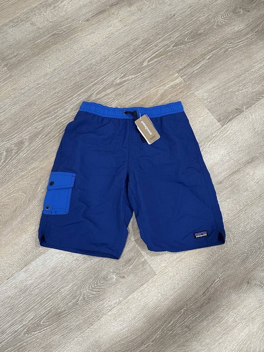 Patagonia Boy's Baggies Boardshorts, Color: Superior Blue, Size: Medium 10, NWT